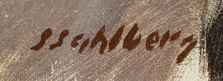 SVEN SAHLBERG, olja på duk, signerad.