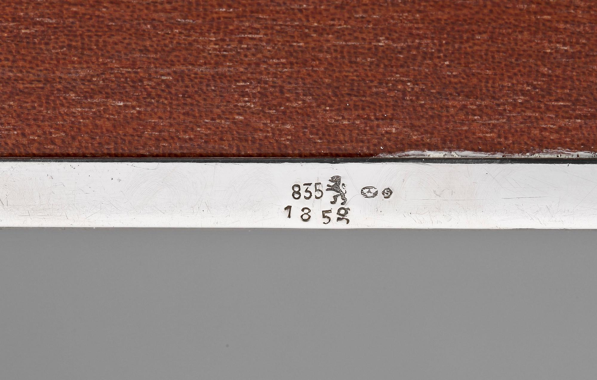 SKRIN, silver, svenska importstämplar, 1900-talets andra hälft.