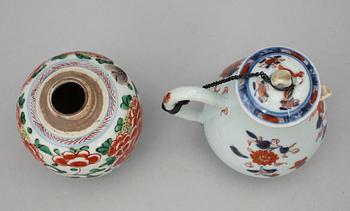 BOJAN sat KANNA, porslin, Kina, kangxi, transition (1620-1722).