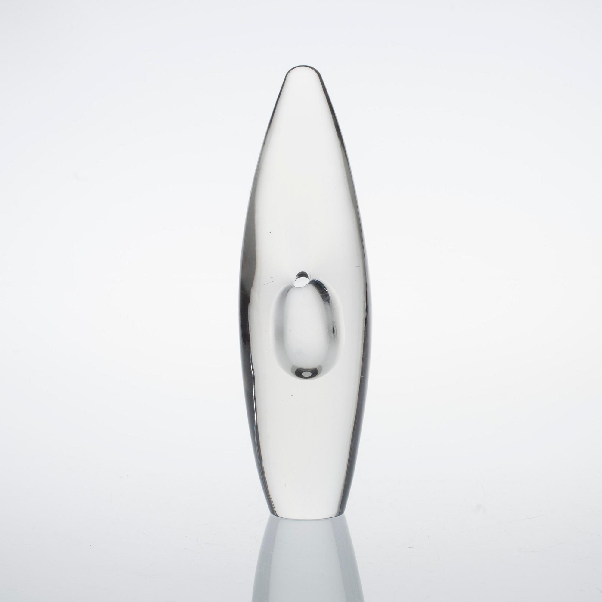 VEISTOS, lasia, "Orkide", signeerattu Timo Sarpaneva, päivätty -55.