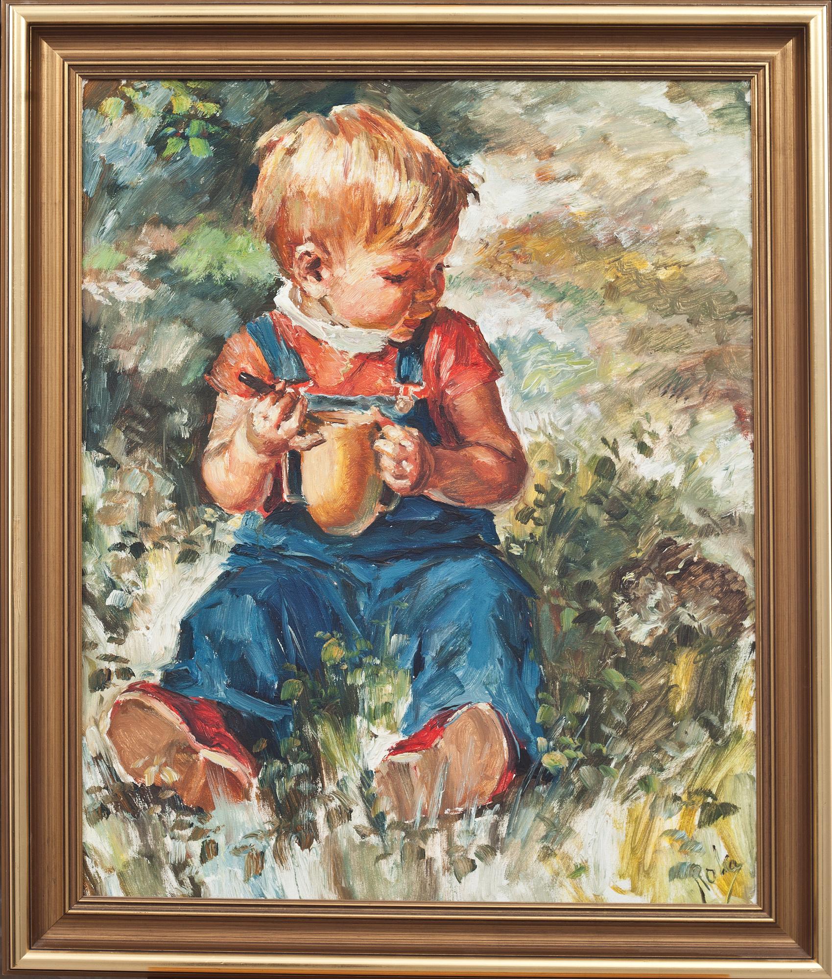 CHARLES ROKA, olja på duk. Signerad.