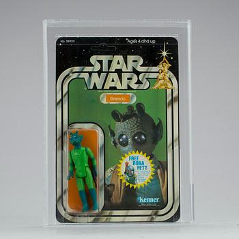 STAR WARS, Greedo 20 back-F, AFA80 NM, Kenner 1978.