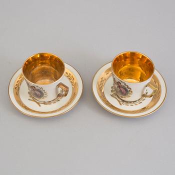 A Royal Copenhagen part service, 20th century (6 pieces).