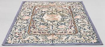 A Chinese silk embroidery, late Qing dynasty.