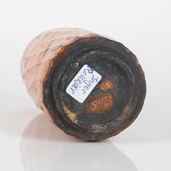 Inger Rokkjaer, a raku vase, Denmark, 2002.