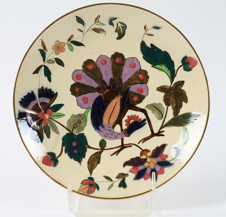FAT, 6 st, majolika, Rörstrand, 1800/1900-tal.