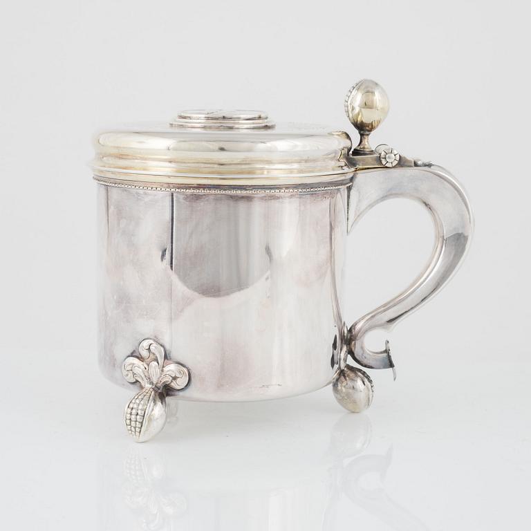 A Swedish silver tankard, GAB, Stockholm 1939.