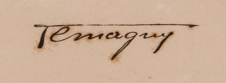 PAUL LEMAGNY, grafiskt blad, plåtsignerad.