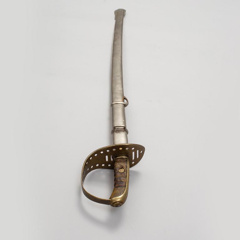 SABEL, svensk, m/1867 för kavallerimanskap.