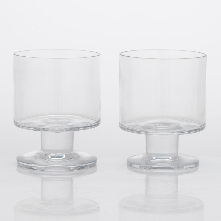 Timo Sarpaneva, set of 12 'Triennale' drinking glasses for Iittala. In production. 1996 - 1997.