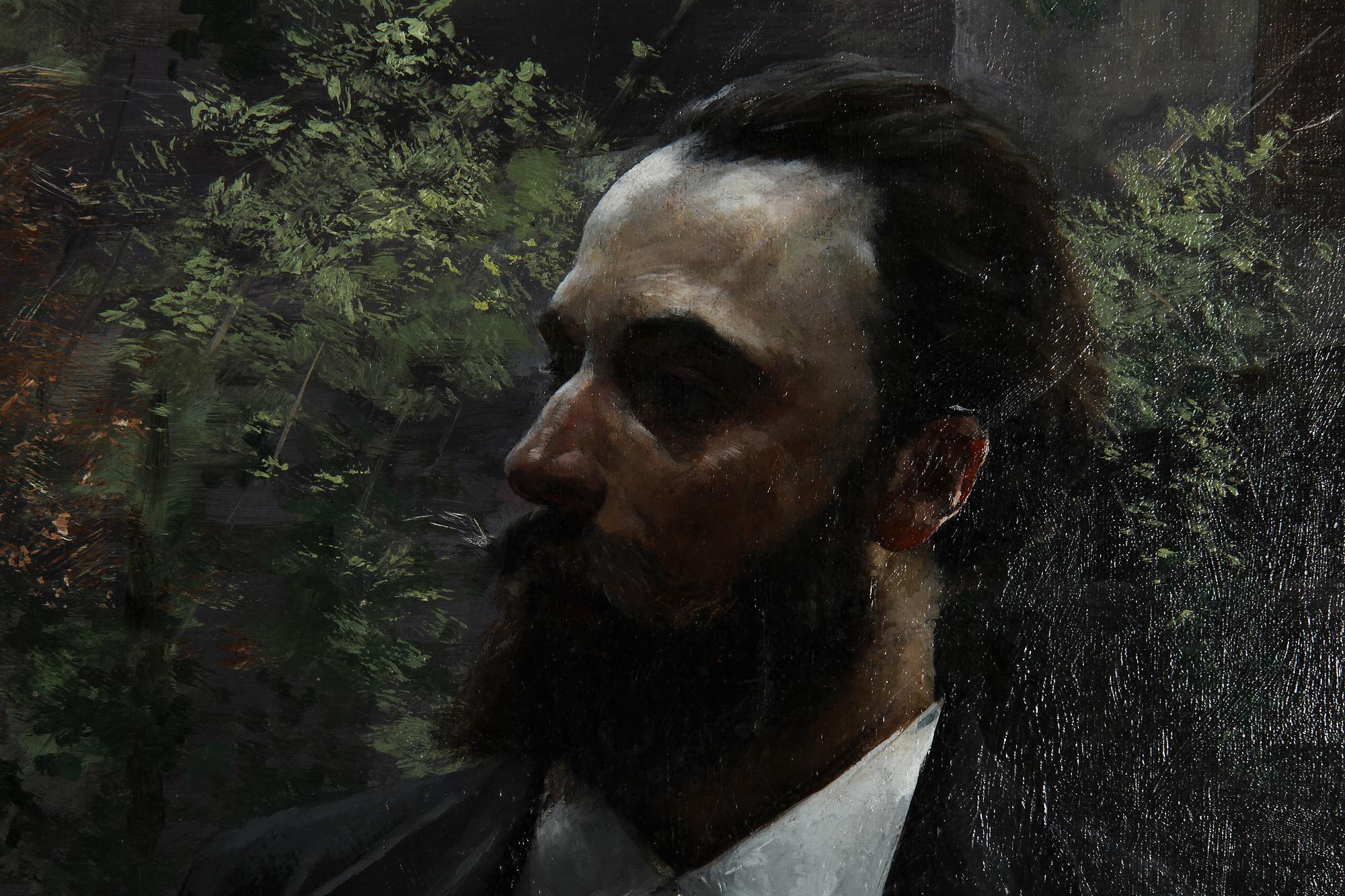 HUGO BIRGER, olja på pannå.