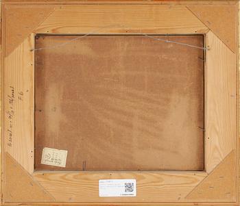 ESAIAS THORÉN, olja på pannå, singnerad och daterad -69.