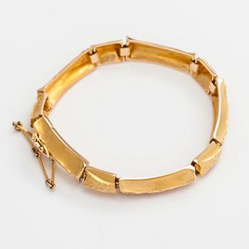 Björn Weckström, A 14K gold bracelet for Lapponia 1975.