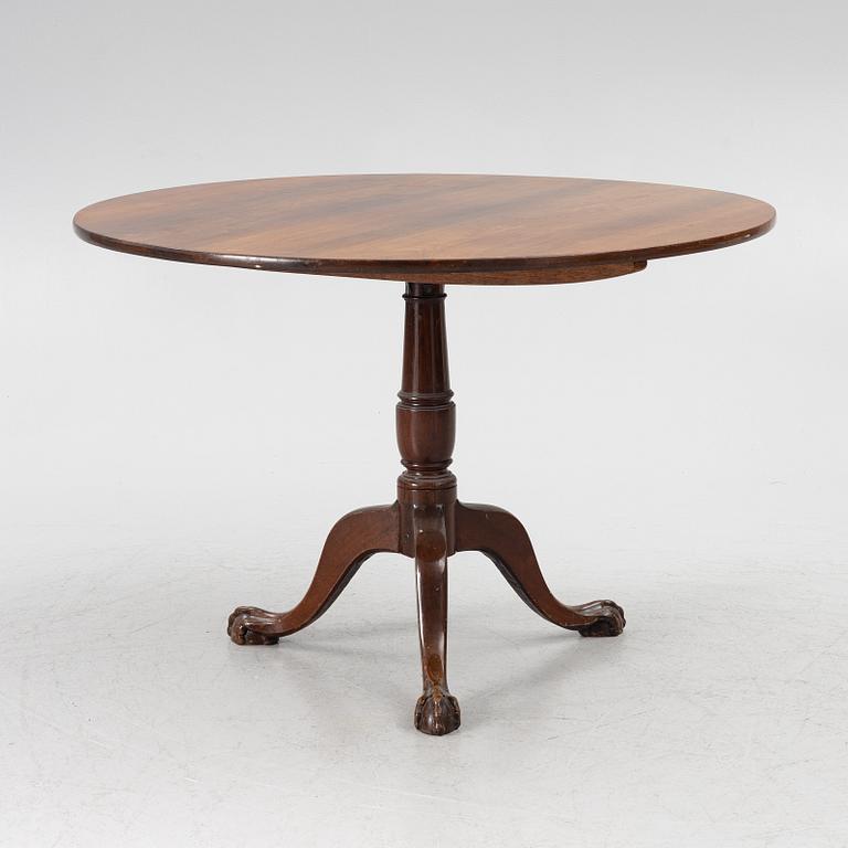 A folding table, England, late 19th Century.