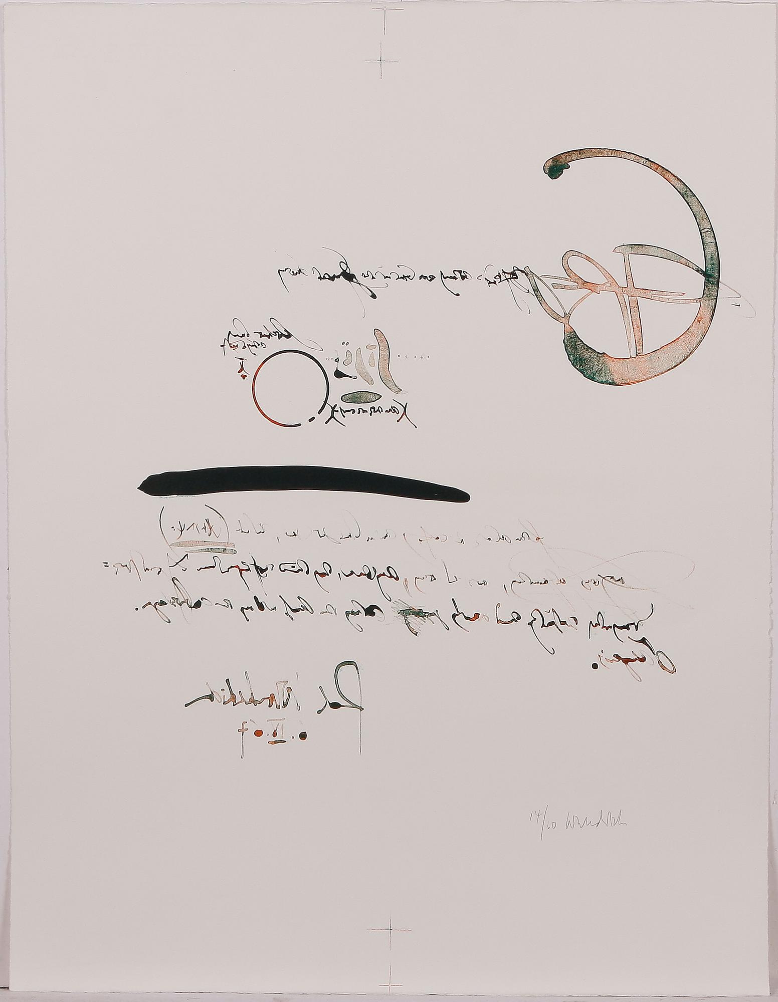 PAUL WUNDERLICH, mapp med 4 färglitografier samt 3 fotoseriegrafier av Karin Szekessy, sign o numr 14/60.