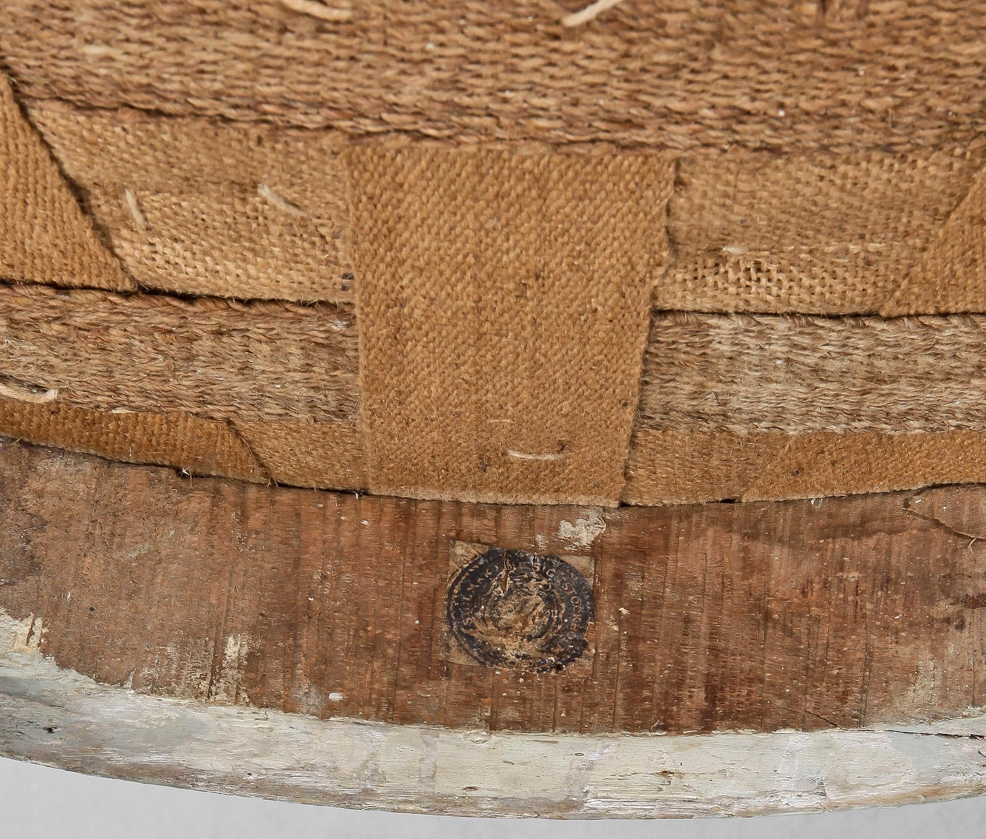 KARMSTOL, gustaviansk, Stockholms stolmakareämbetes sigill, 1700-talets andra hälft.