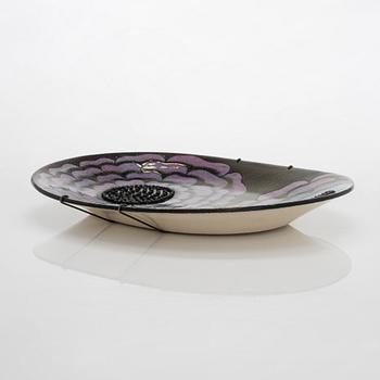 Birger Kaipiainen, dekorationsfat, keramik, signed Kaipiainen, Arabia.