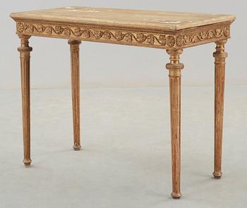 A late Gustavian console table in the manner of P Ljung.