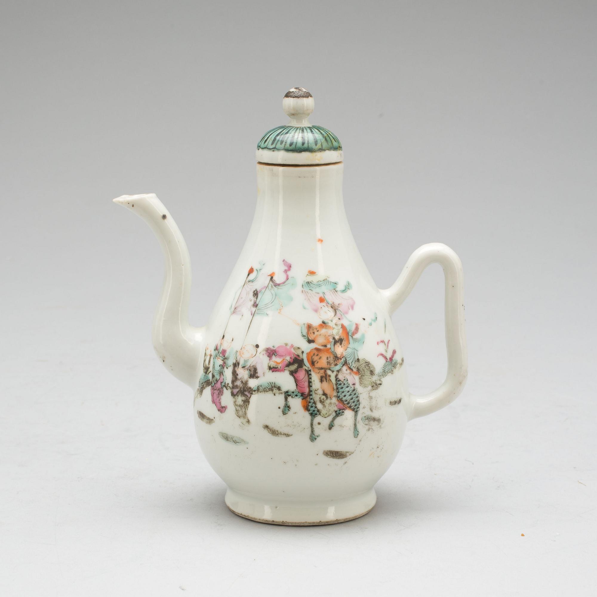 TEKANNA, porslin. Dao guang, Kina. 1800-tal.