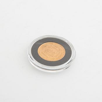 Guldmynt Sverige, Oscar II 10 kr, 1874 på 1873.