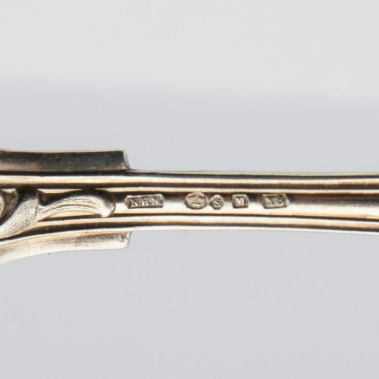 Bestick 23 dlr "Sachsisk" silver svenska importstämplar.