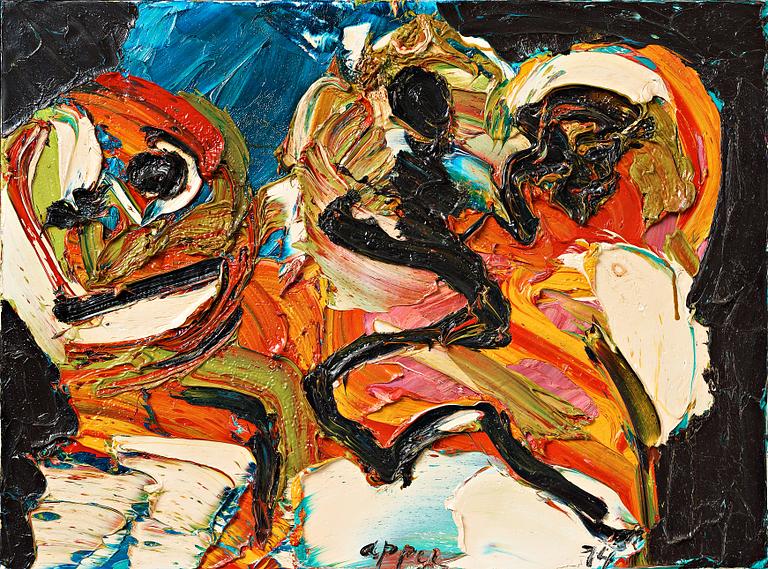 Karel Appel, "Deux personnages".