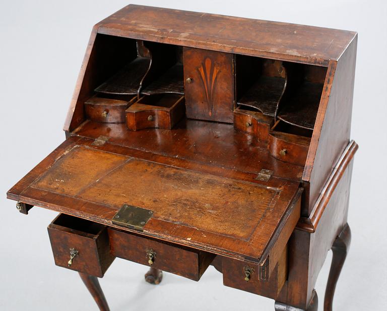 A Queen Anne bureau from the middle of the 18th century.