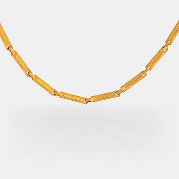 Björn Weckström, "Nile", a 14K gold necklace. Lapponia 1978.