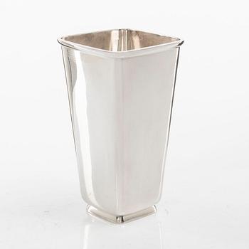 Åke Strömdahl, a sterling silver vase, company Hugo Strömdahl AB, Stockholm 1962.