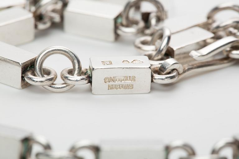 COLLIER, Wiwen Nilsson, Lund, 1951, sterlingsilver.
