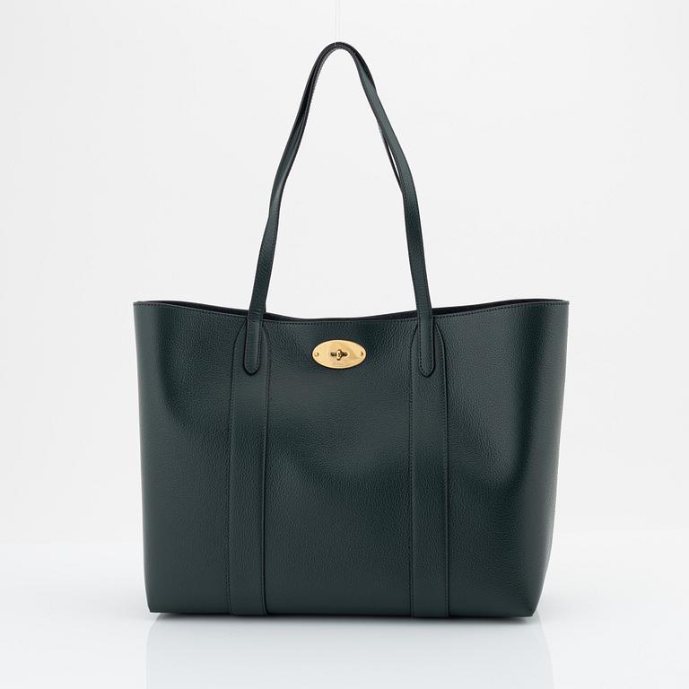 Mulberry, 'Bayswater Tote' in Green Small Classic Grain.