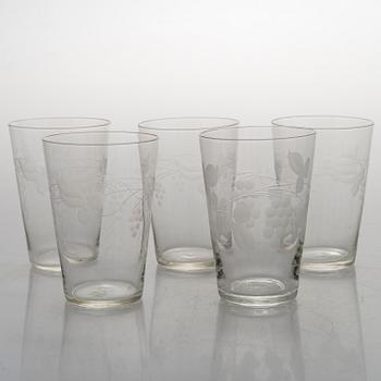 A 84-piece 'Savoy' glasswear, 1940s.