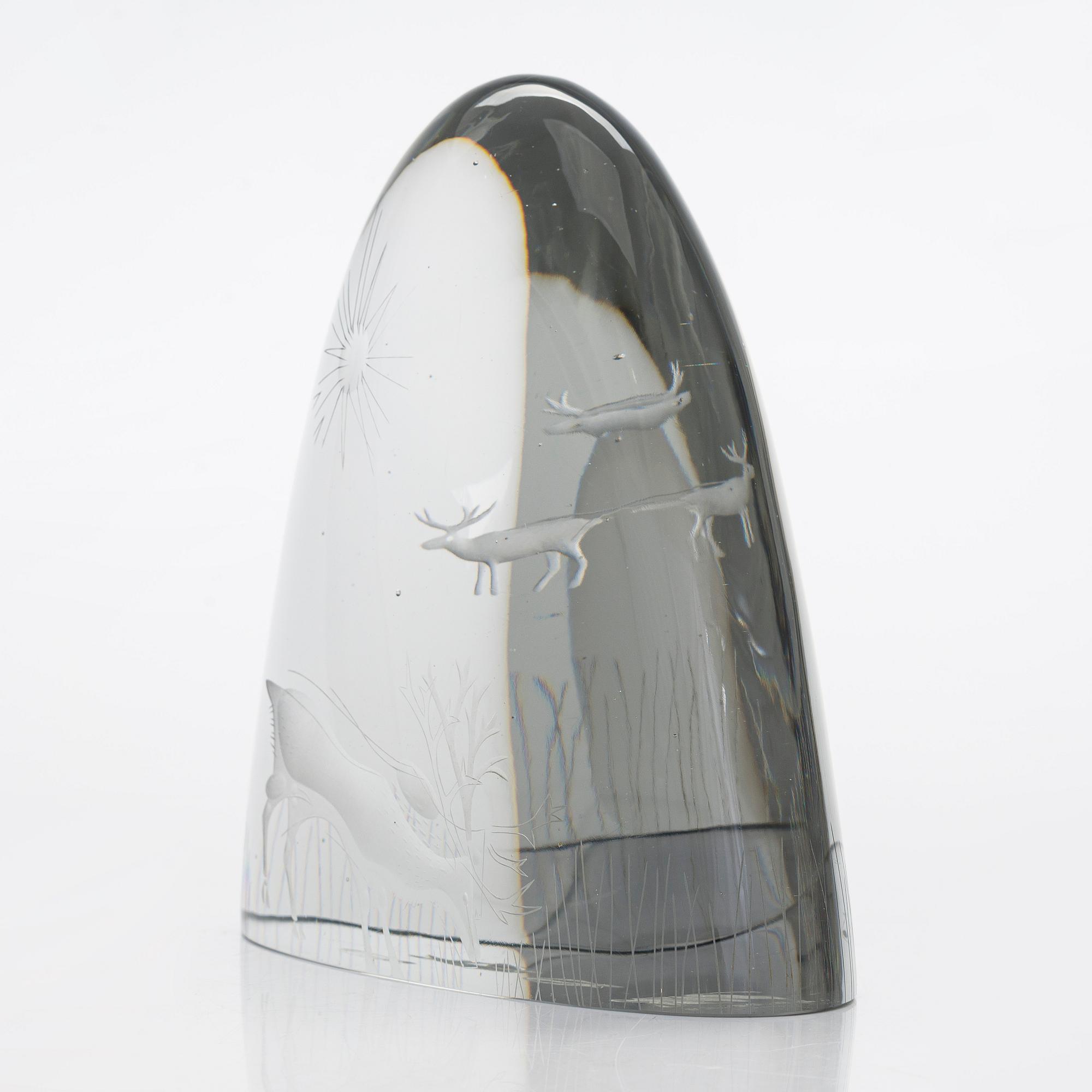 Tapio Wirkkala, a 'Tunturi' (Fells) art glass, signed Tapio Wirkkala Iittala -57.