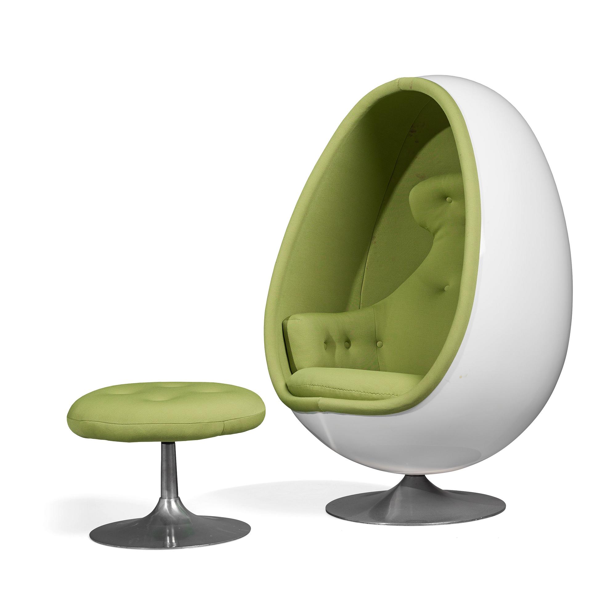 Henrik Thor-Larsen, an 'Ovalia' easy chair and ottoman, Torlan AB, Sweden 1960-1970s.