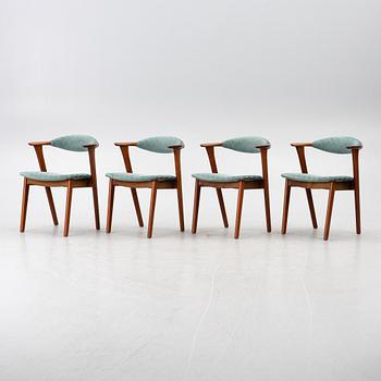 Erik Kirkegaard, chairs, set of 4, Høng Stolefabrik, Denmark, 1960s.