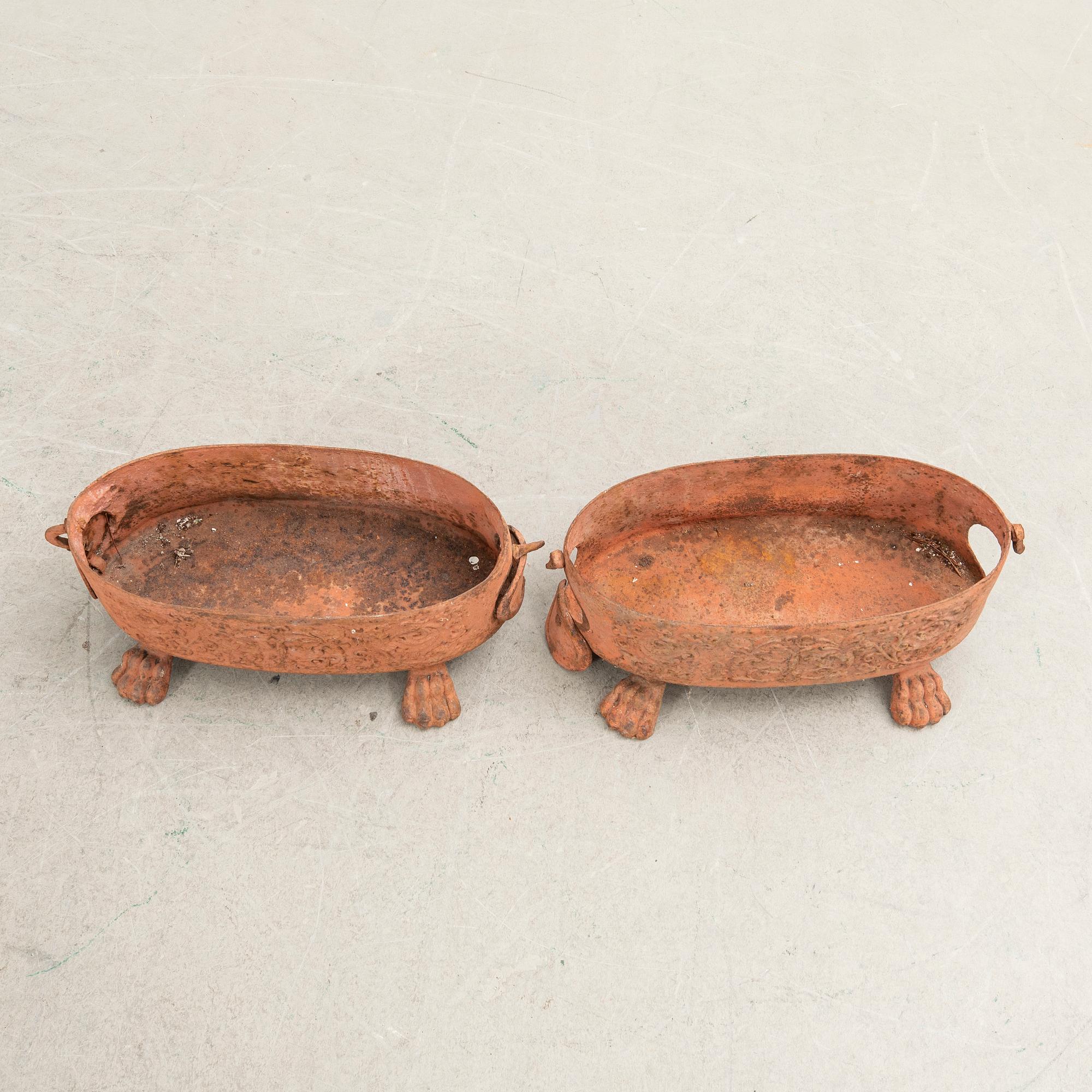 Jardinières, a pair, 19th century.