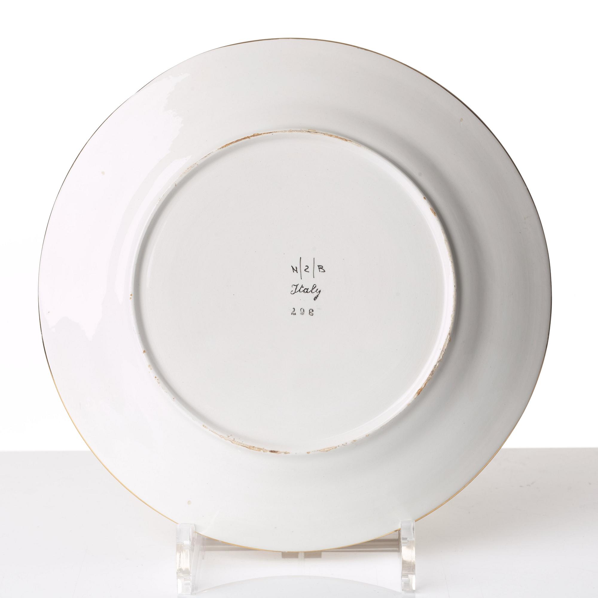 A matched part dinner service, Italy/England, 20th Century. (13 pieces).
