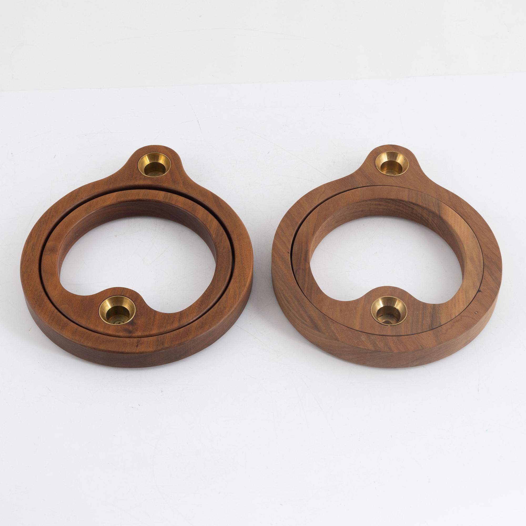 Claesson Koivisto Rune, two pairs of candlesticks, 'Bearing', Phase Design, 2010, of which one is a prototype.