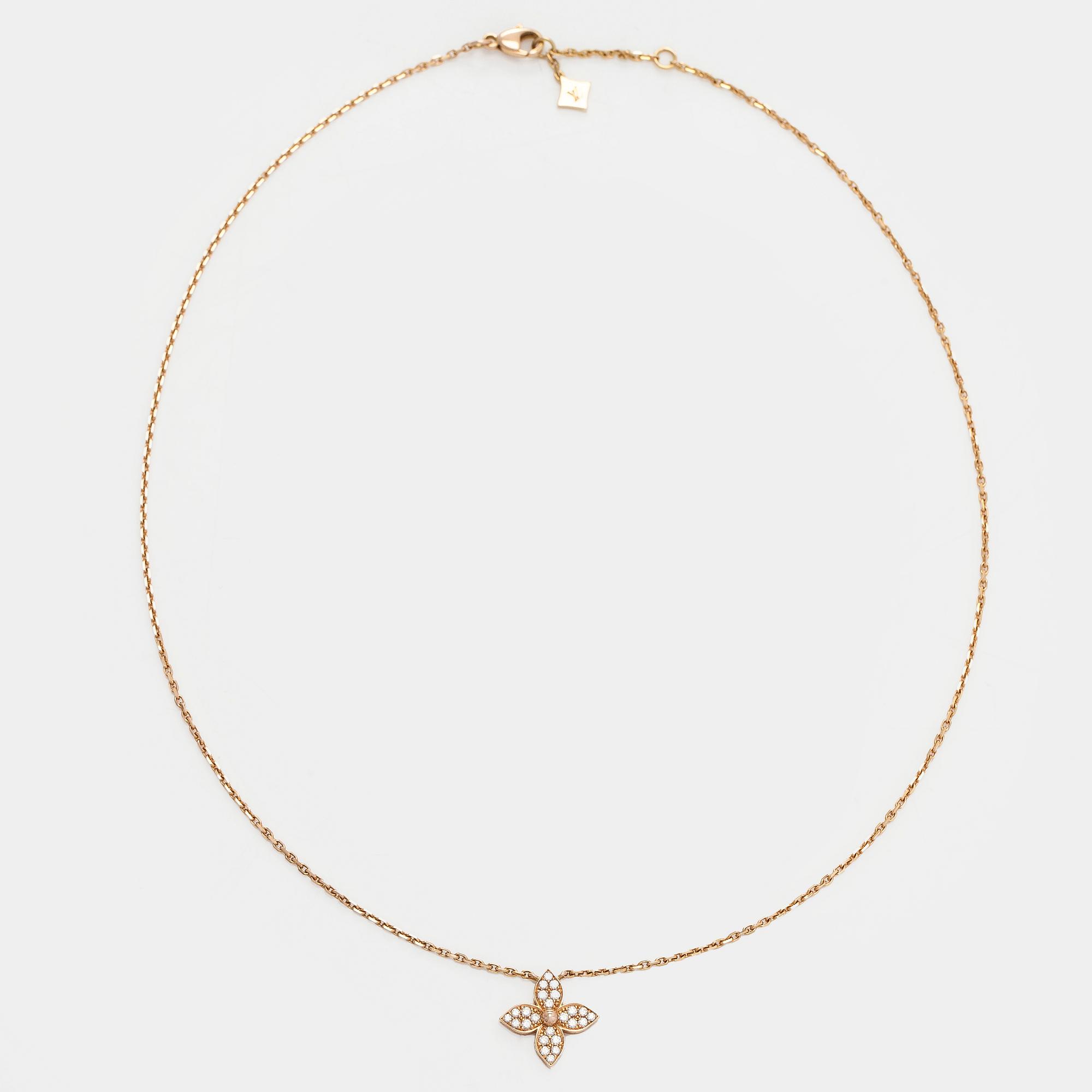 Louis Vuitton, kaulakoru, "Idylle Blossom Pendant", 18K ruusukultaa ja timantteja.