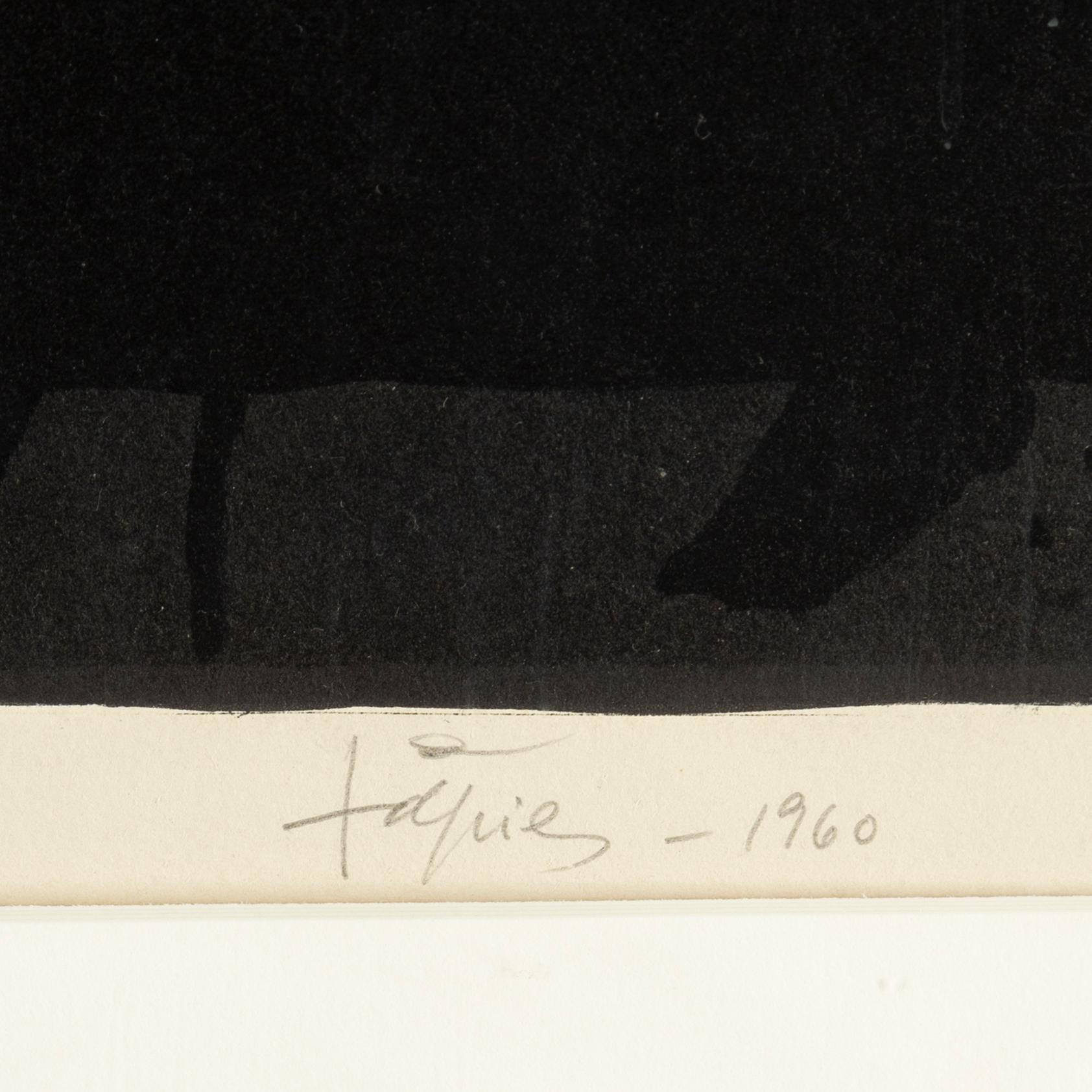 ANTONI TÀPIES, Carborundum etsning, 1960, signerad 12/50.