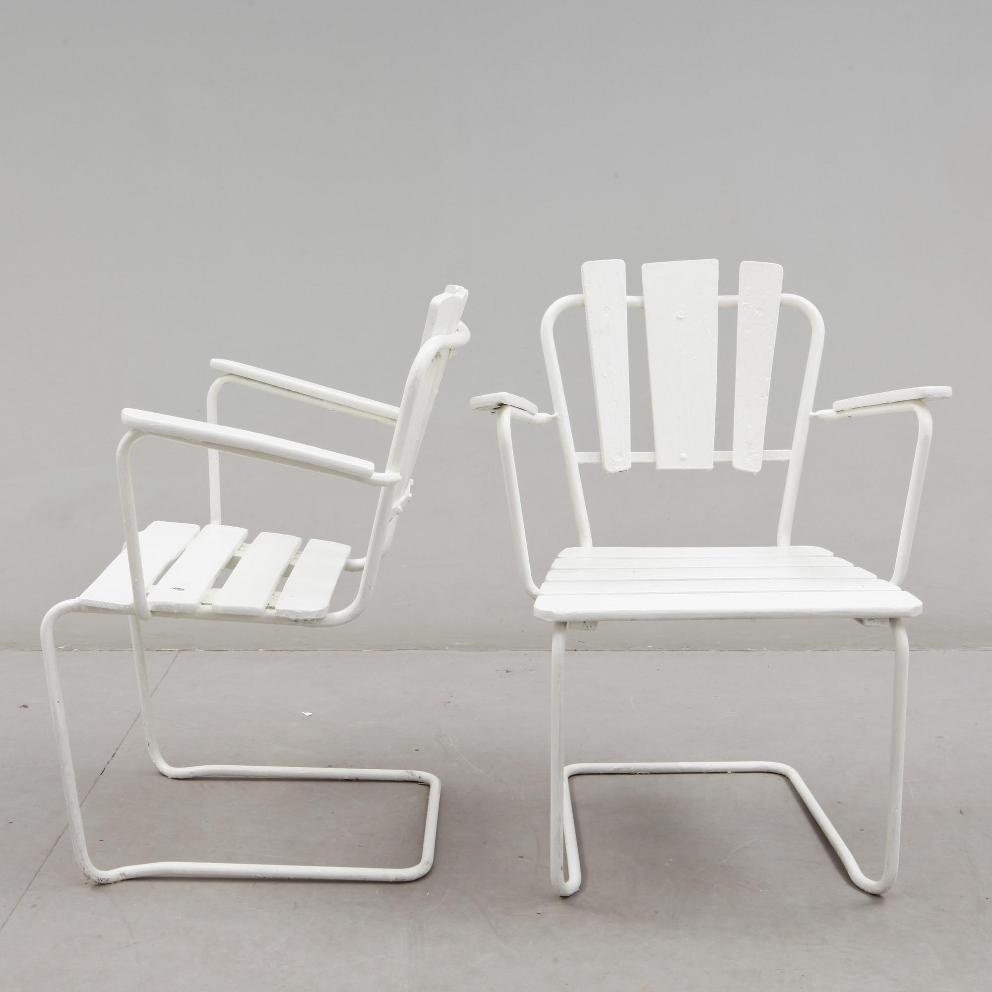 TRÄDGÅRDSGRUPP, 5 delar, 1950-tal.