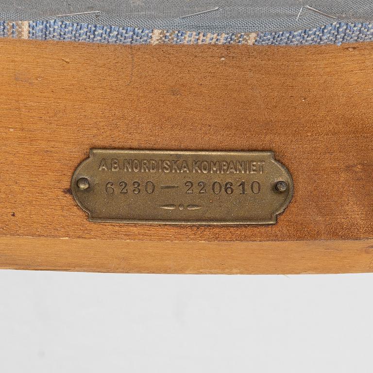 A pair of armchairs, Nordiska Kompaniet, first half of the 20th century.