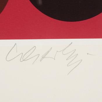 VICTOR VASARELY, färglitografi, signerad och numrerad 221/250.