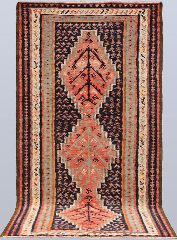 A Nomad Kelim cord carpet, 290 x 142 cm.