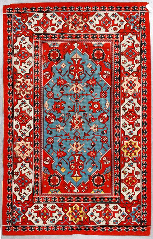 MATTA, broderad, Frankrike sannolikt, ca 264x167 cm.