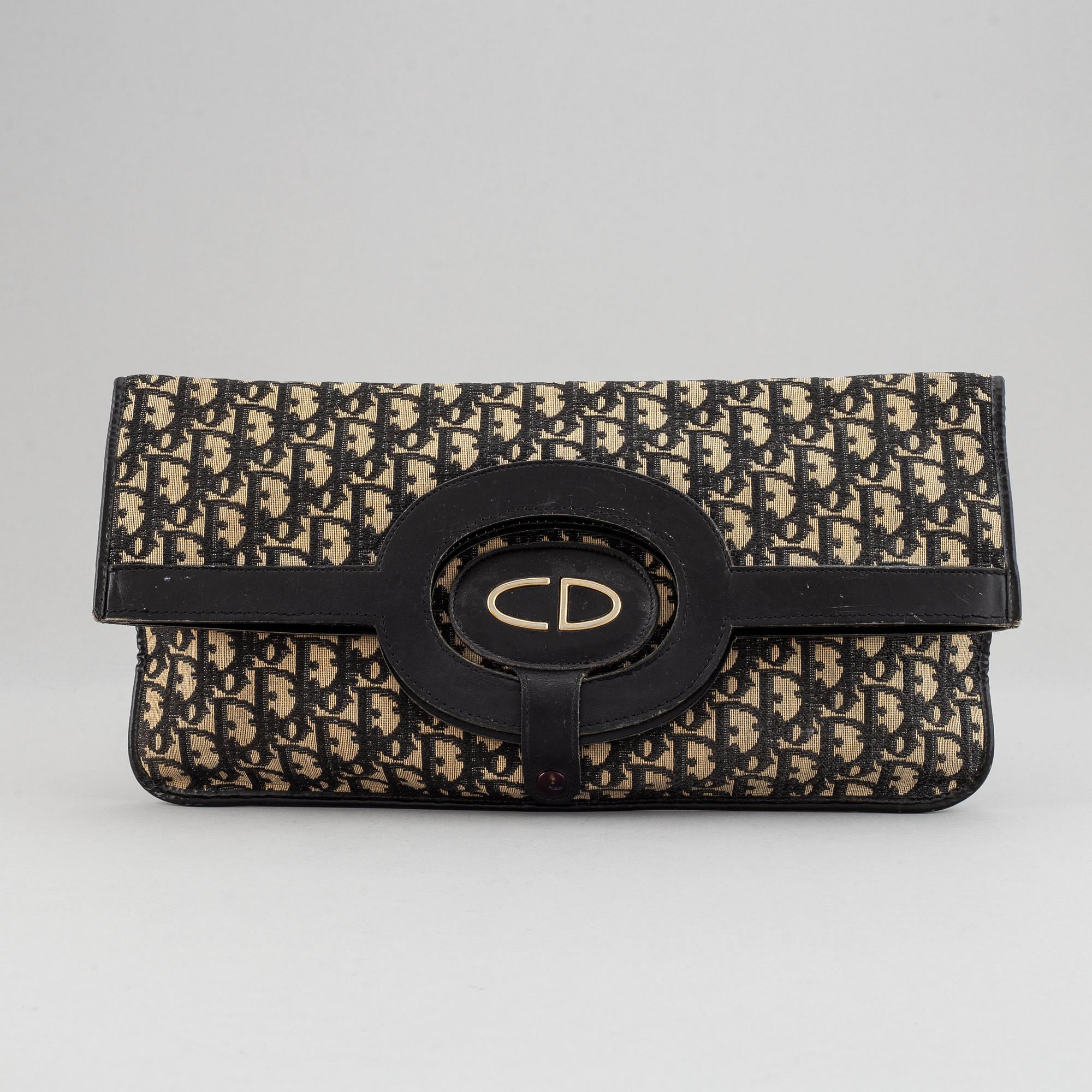 Dior oblique fold over clutch discount