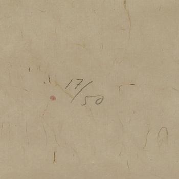 CURT ASKER, färgetsning, signerad och numrerad 17/50.