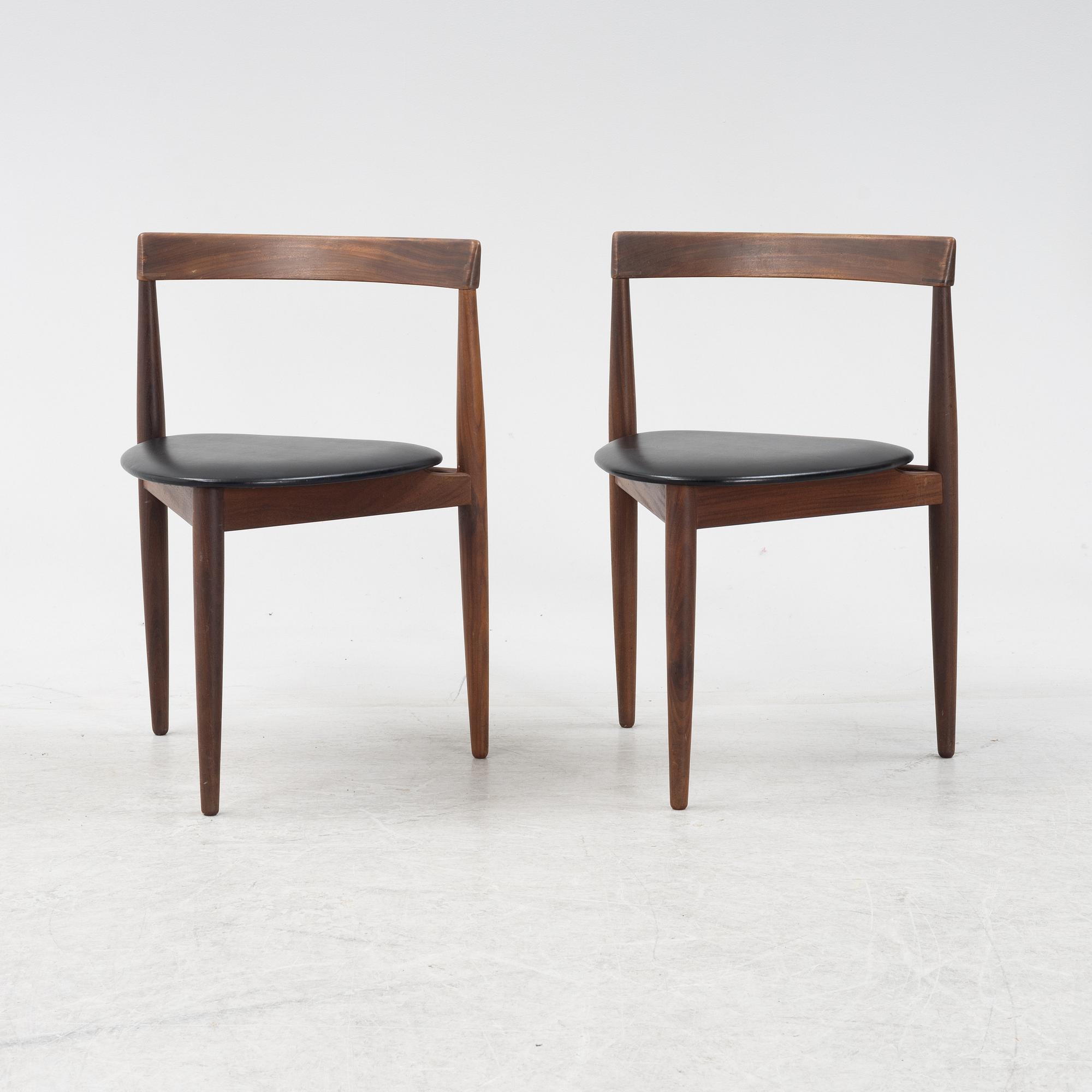 Hans Olsen, stolar, 6 st, "Roundette", Frem Røjle, Danmark, 1950/1960-tal.