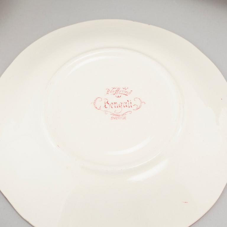 MATSERVIS, 74 delar, flintgods, "Bengali", Rörstrand, 1948-1956.