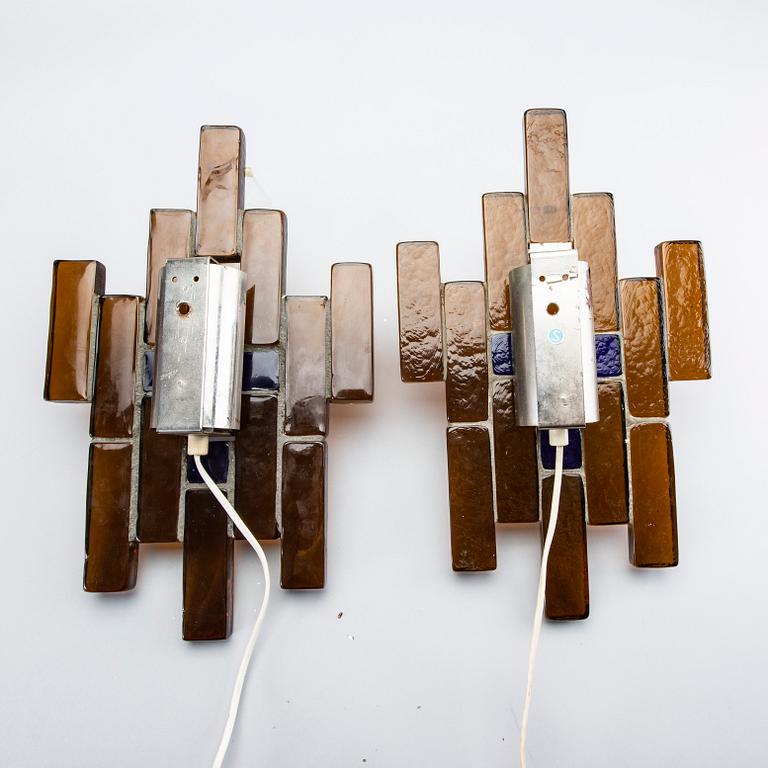 Wall lamps, a pair, probably Christer Sjögren Lindshammar.